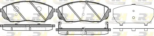 Handler.Part Brake pad set, disc brake ROADHOUSE 2104112 1