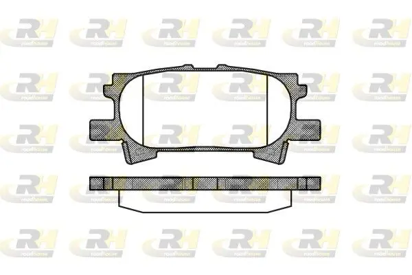 Handler.Part Brake pad set, disc brake ROADHOUSE 2104000 1