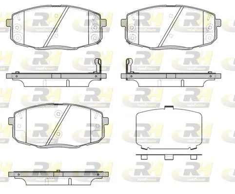 Handler.Part Brake pad set, disc brake ROADHOUSE 2103812 1