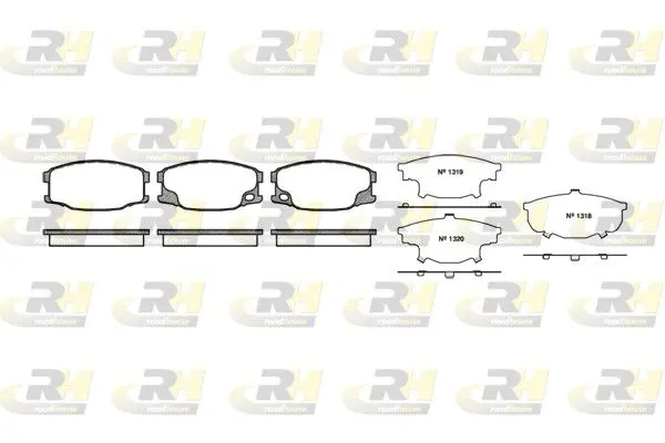 Handler.Part Brake pad set, disc brake ROADHOUSE 2103700 1