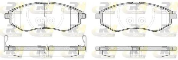 Handler.Part Brake pad set, disc brake ROADHOUSE 298602 1