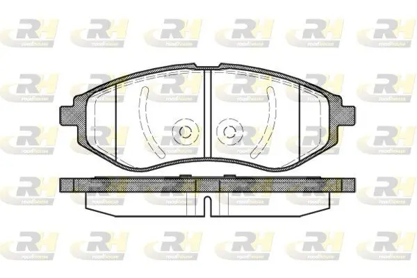 Handler.Part Brake pad set, disc brake ROADHOUSE 298600 1