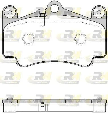 Handler.Part Brake pad set, disc brake ROADHOUSE 298100 1