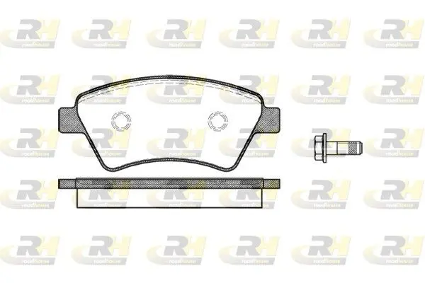 Handler.Part Brake pad set, disc brake ROADHOUSE 297610 1