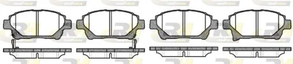 Handler.Part Brake pad set, disc brake ROADHOUSE 297112 1