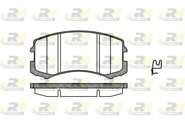 Handler.Part Brake pad set, disc brake ROADHOUSE 296501 1