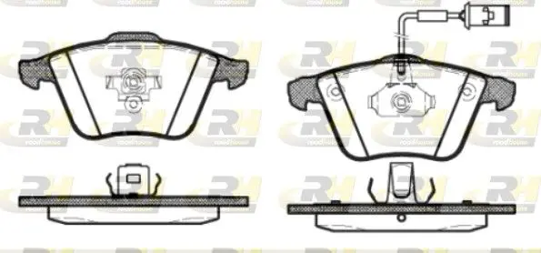 Handler.Part Brake pad set, disc brake ROADHOUSE 296452 1