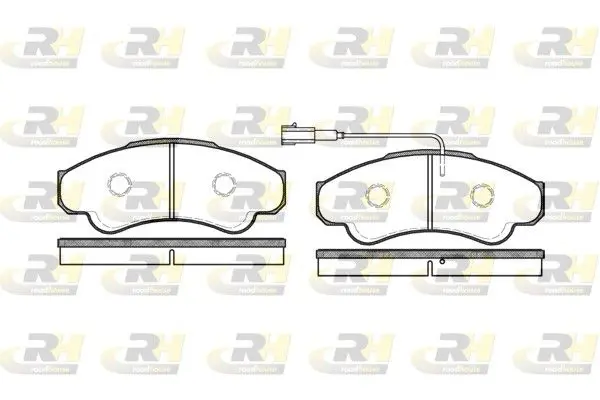 Handler.Part Brake pad set, disc brake ROADHOUSE 295901 1