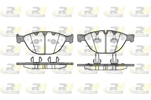 Handler.Part Brake pad set, disc brake ROADHOUSE 295810 1