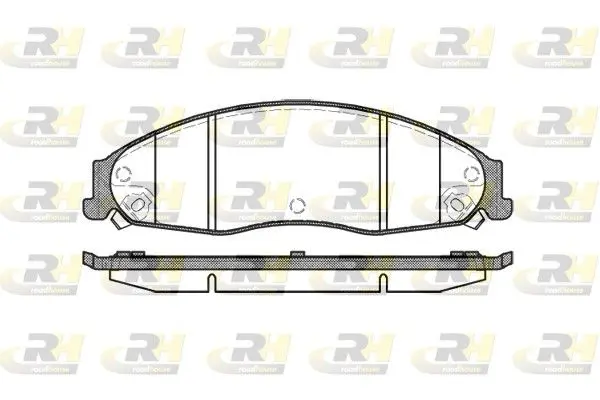 Handler.Part Brake pad set, disc brake ROADHOUSE 295508 1