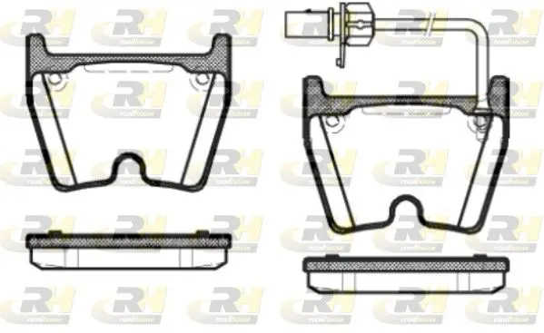 Handler.Part Brake pad set, disc brake ROADHOUSE 289601 1