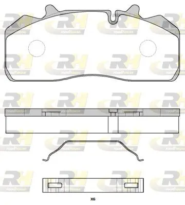 Handler.Part Brake pad set, disc brake ROADHOUSE JSX289400 1