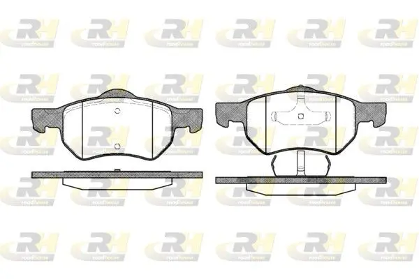 Handler.Part Brake pad set, disc brake ROADHOUSE 288200 1