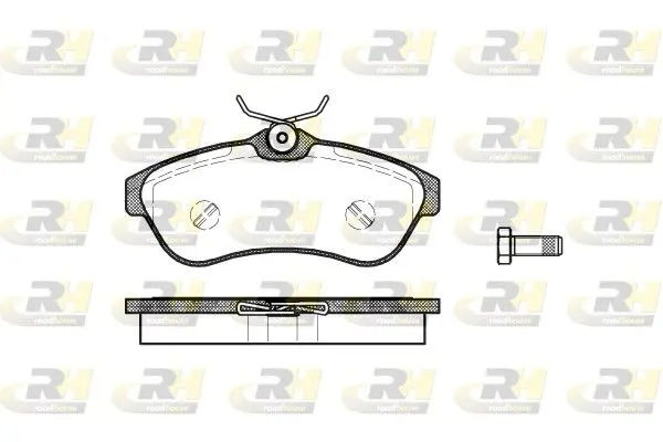 Handler.Part Brake pad set, disc brake ROADHOUSE 288000 1