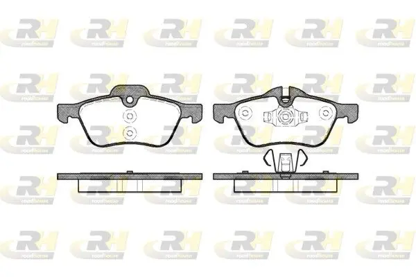 Handler.Part Brake pad set, disc brake ROADHOUSE 286400 1