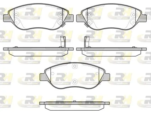 Handler.Part Brake pad set, disc brake ROADHOUSE 286012 1