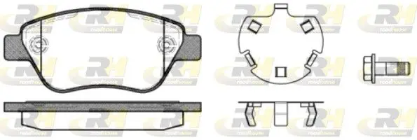 Handler.Part Brake pad set, disc brake ROADHOUSE 285830 1