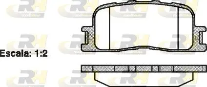 Handler.Part Brake pad set, disc brake ROADHOUSE 285400 1