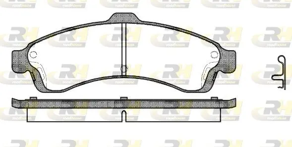 Handler.Part Brake pad set, disc brake ROADHOUSE 283702 1