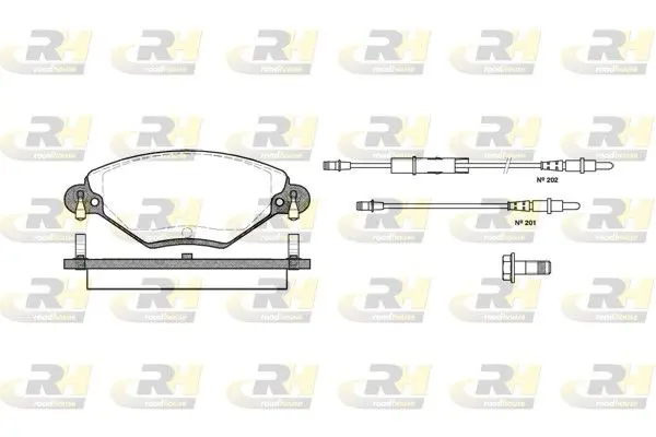 Handler.Part Brake pad set, disc brake ROADHOUSE 282804 1