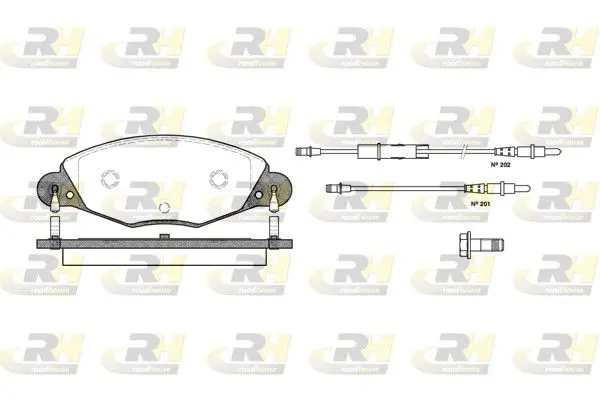 Handler.Part Brake pad set, disc brake ROADHOUSE 282704 1