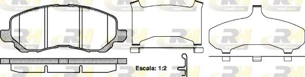 Handler.Part Brake pad set, disc brake ROADHOUSE 280431 1