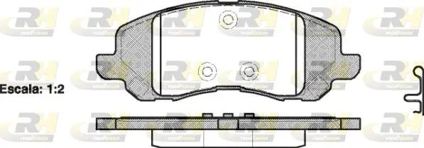 Handler.Part Brake pad set, disc brake ROADHOUSE 280420 1