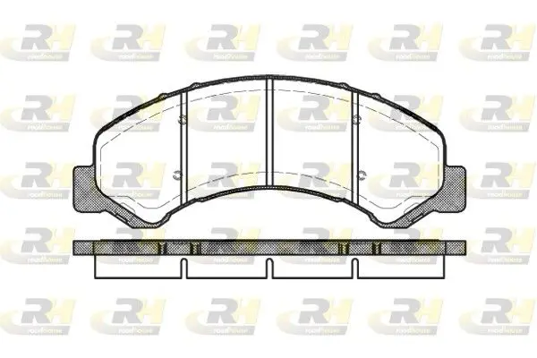 Handler.Part Brake pad set, disc brake ROADHOUSE 276300 1