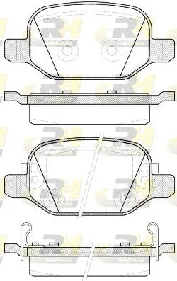 Handler.Part Brake pad set, disc brake ROADHOUSE 272752 1