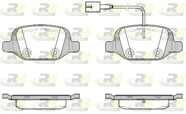 Handler.Part Brake pad set, disc brake ROADHOUSE 272722 1