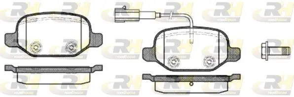 Handler.Part Brake pad set, disc brake ROADHOUSE 272702 1