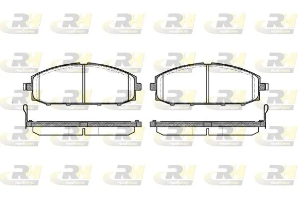 Handler.Part Brake pad set, disc brake ROADHOUSE 271104 1