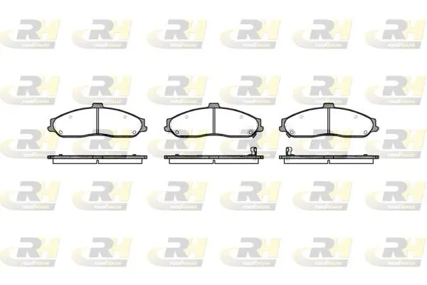 Handler.Part Brake pad set, disc brake ROADHOUSE 266702 1