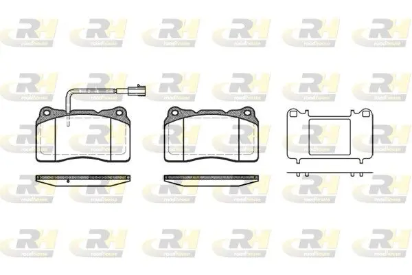 Handler.Part Brake pad set, disc brake ROADHOUSE 266651 1