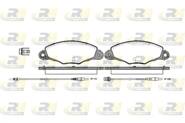 Handler.Part Brake pad set, disc brake ROADHOUSE 265904 1