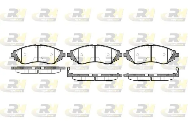 Handler.Part Brake pad set, disc brake ROADHOUSE 264502 1