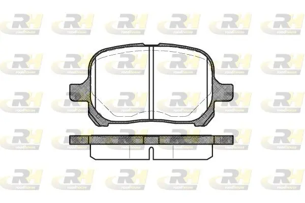 Handler.Part Brake pad set, disc brake ROADHOUSE 262100 1