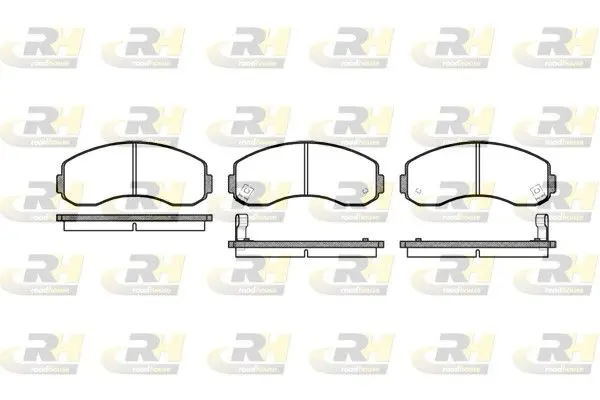 Handler.Part Brake pad set, disc brake ROADHOUSE 261902 1