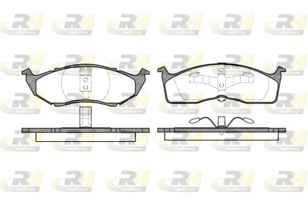 Handler.Part Brake pad set, disc brake ROADHOUSE 261000 1