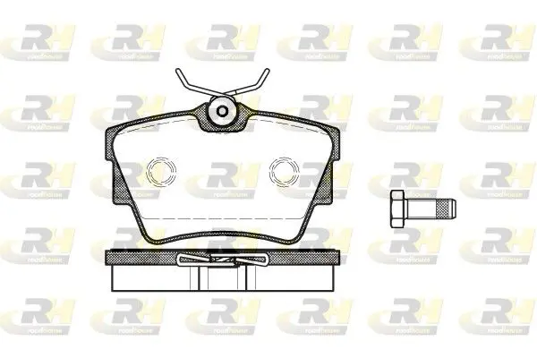 Handler.Part Brake pad set, disc brake ROADHOUSE 259110 1