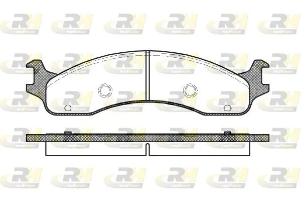 Handler.Part Brake pad set, disc brake ROADHOUSE 257300 1