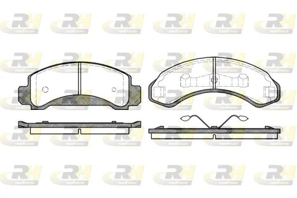 Handler.Part Brake pad set, disc brake ROADHOUSE 257200 1