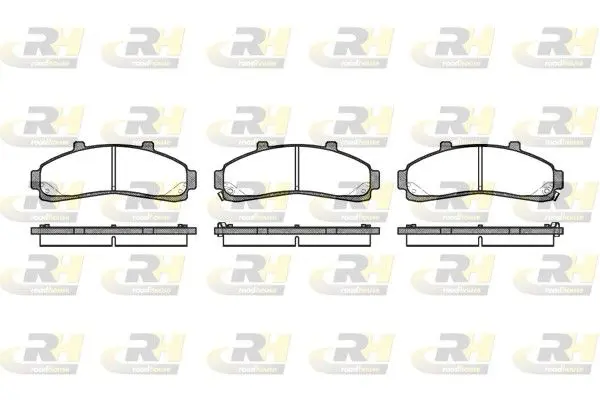 Handler.Part Brake pad set, disc brake ROADHOUSE 257102 1