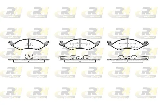 Handler.Part Brake pad set, disc brake ROADHOUSE 253500 1