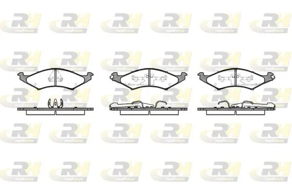 Handler.Part Brake pad set, disc brake ROADHOUSE 252700 1