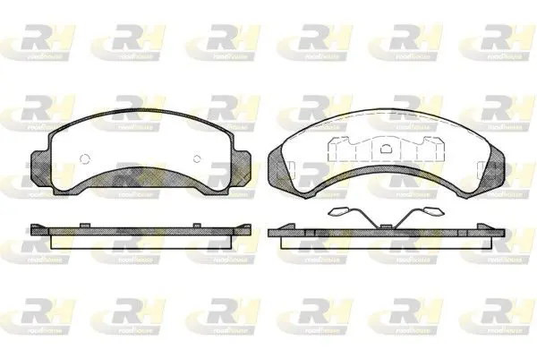 Handler.Part Brake pad set, disc brake ROADHOUSE 252300 1