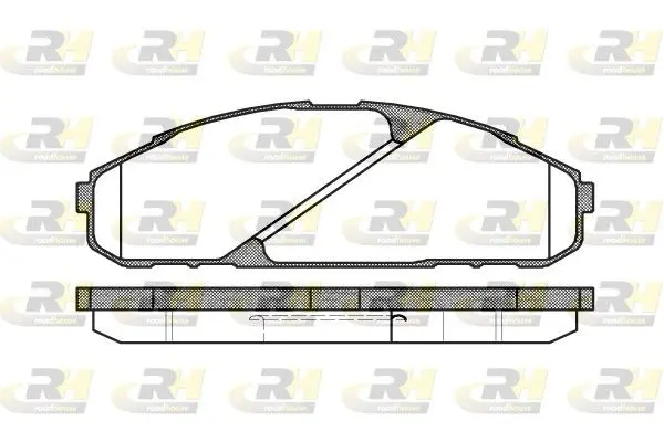 Handler.Part Brake pad set, disc brake ROADHOUSE 250700 1