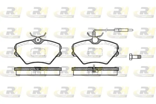 Handler.Part Brake pad set, disc brake ROADHOUSE 248502 1