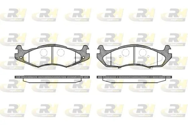 Handler.Part Brake pad set, disc brake ROADHOUSE 246300 1