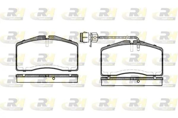 Handler.Part Brake pad set, disc brake ROADHOUSE 244812 1